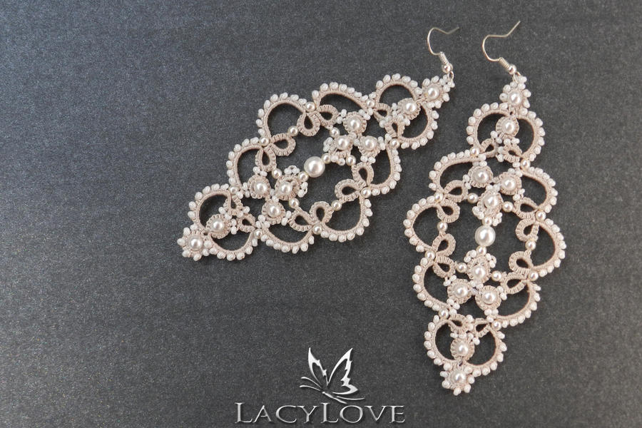 Tatted earrings MAGDA