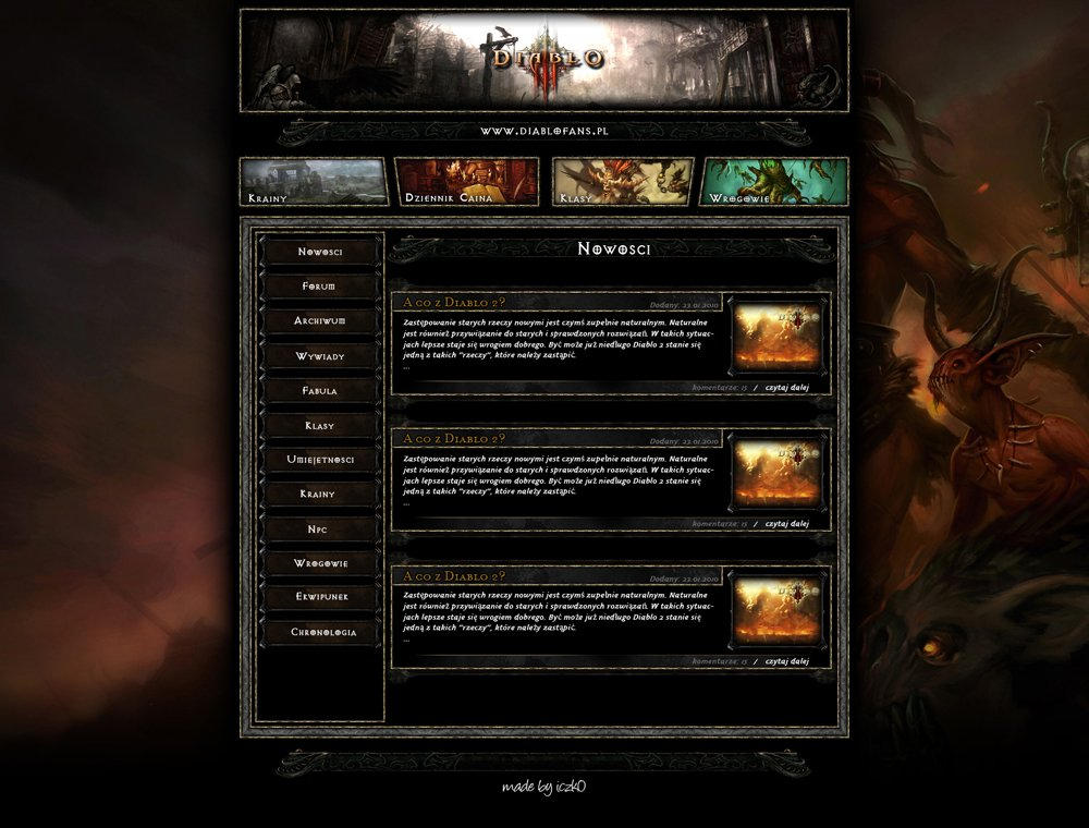 Diablo 3 Layout Version 4 By Iczk0 On DeviantArt