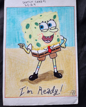 SpongeBob sketch card