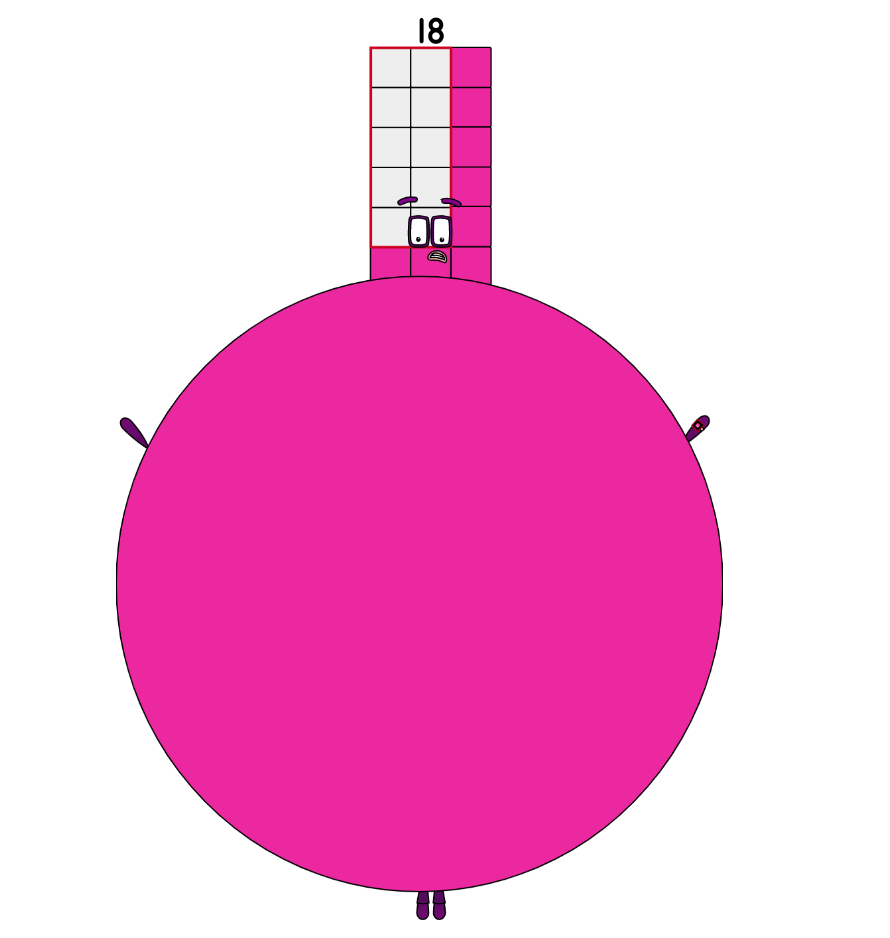 Number Blocks 18 Sign Numberblock 18 Inflating by EjiroImani47 on DeviantArt