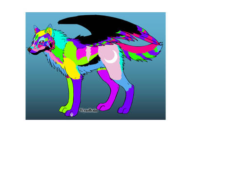 My neon Wyndbain wolf