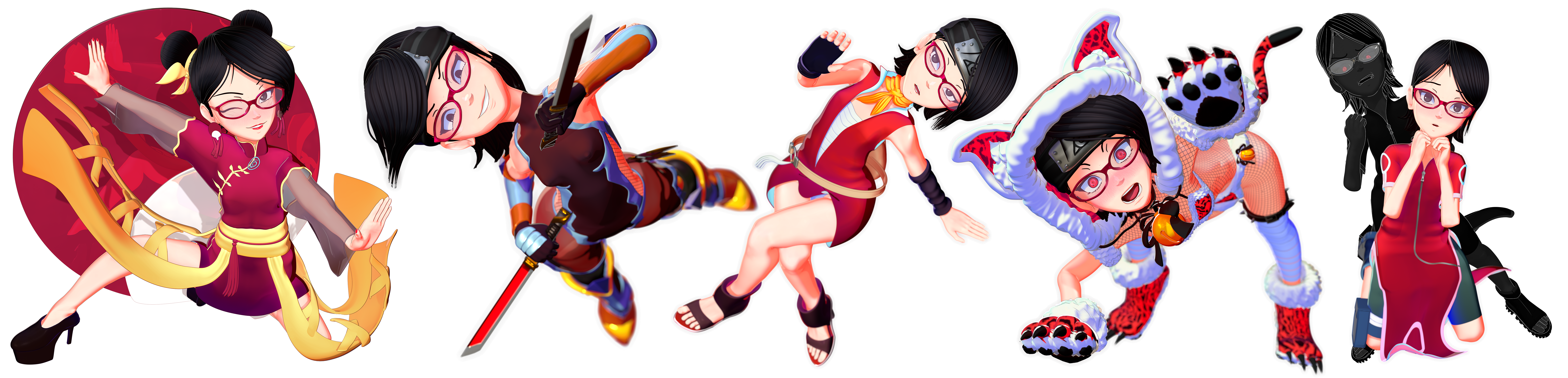 Sarada uchiha 3D Model in Fantasy 3DExport