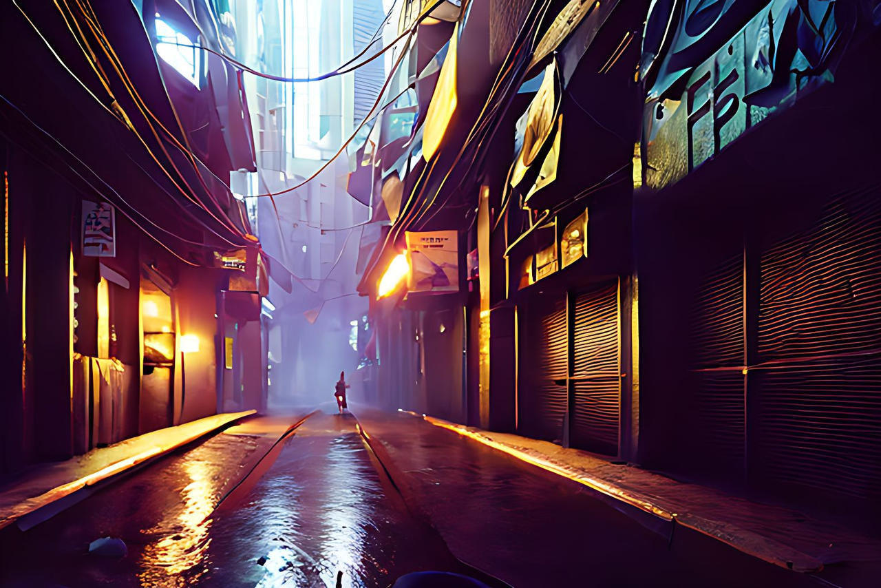Cyberpunk Alley 1 By Alby69 On DeviantArt cyberpunk-alley-1-by-alby69-on-deviantart