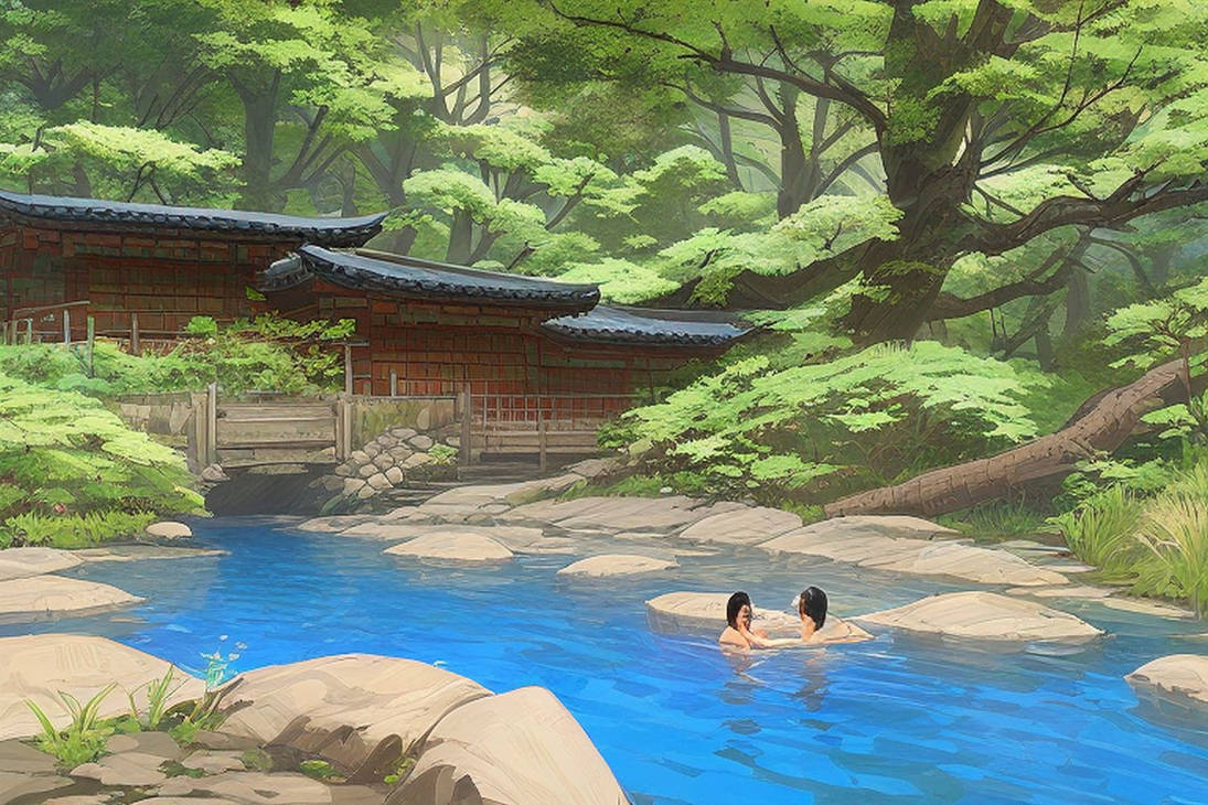 Japanese natural hot spring - 4 by Alby69 on DeviantArt