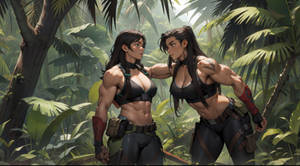 AI Test - amazones in the jungle - 4