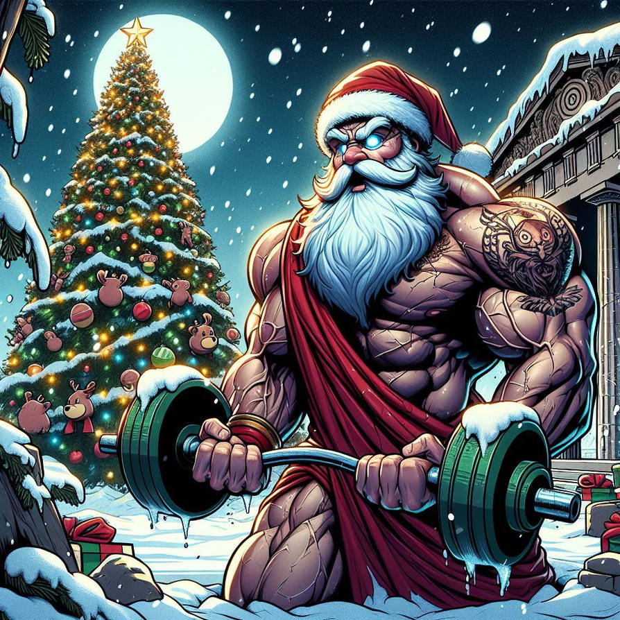 Musle Santa AI Muscle - Santa is getting ready XD - 4 by Alby69 on DeviantArt