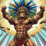 AI Muscle - Aztec warrior celebrates the sun - 7