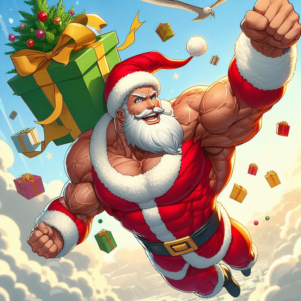 Musle Santa AI Muscle - Super Santa - 3 by Alby69 on DeviantArt