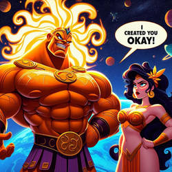 AI Muscle - sun god with earth goddess - 5