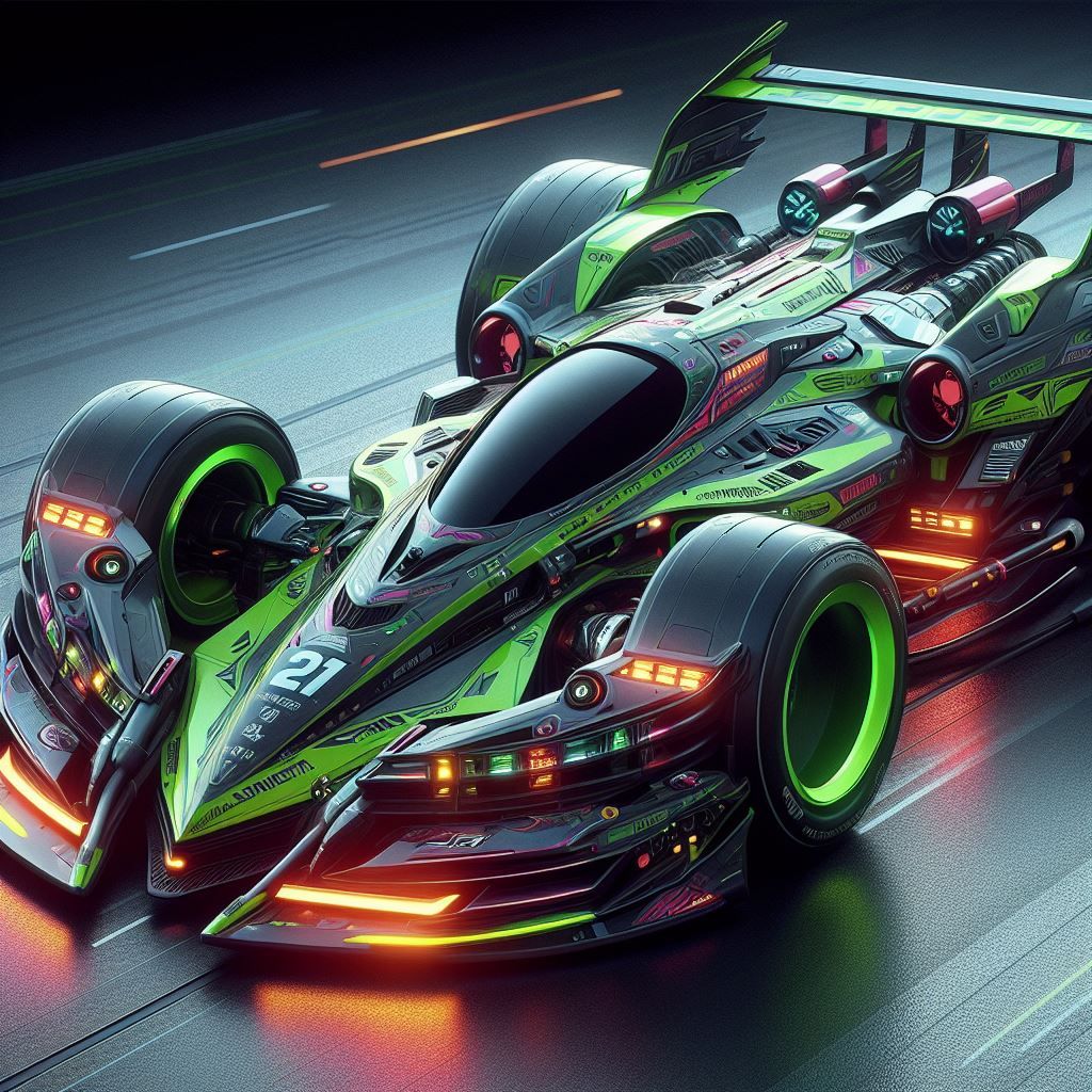 AI - Futuristic Wipeout PS1 Racing Vehicle - 1