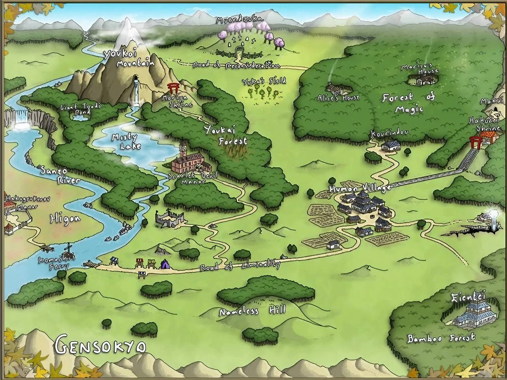 Gyoki Type Map Gensokyo map by Alby69 on DeviantArt