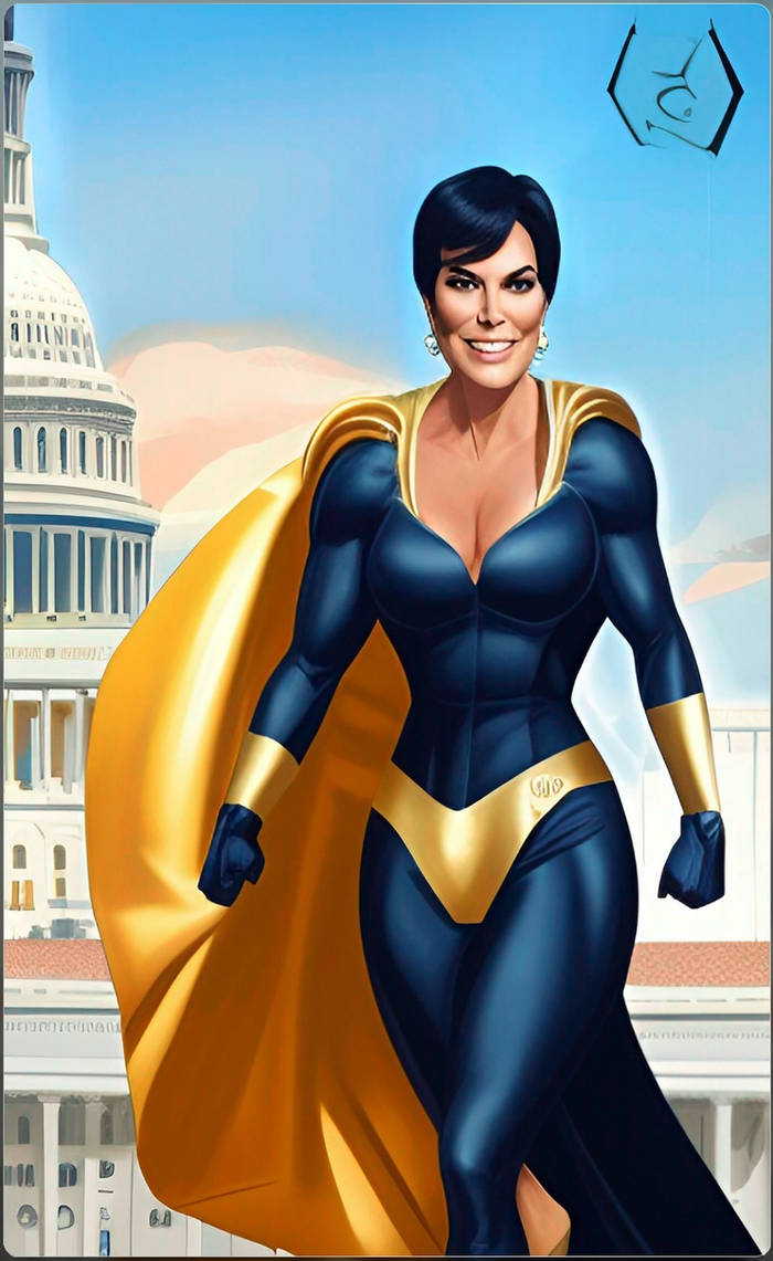 Supervillain Kris Jenner Attacking the Capitol by AIgeneratedMuscle on