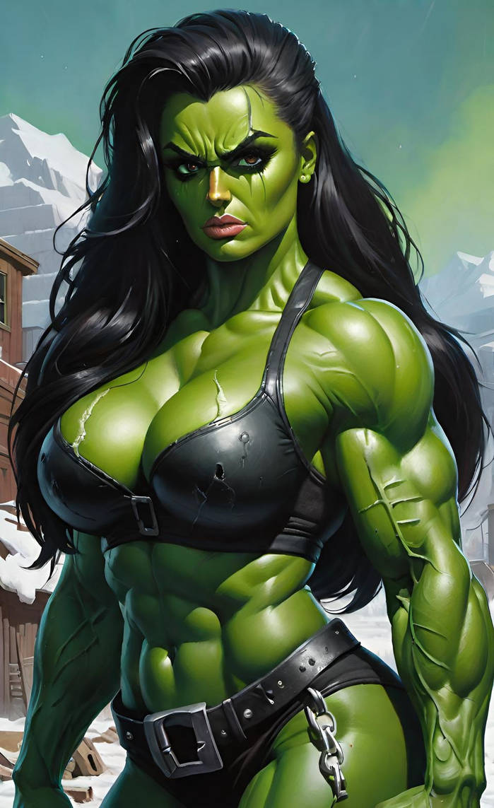 Muscular She-Hulk Abigail Ratchford by AIgeneratedMuscle on DeviantArt