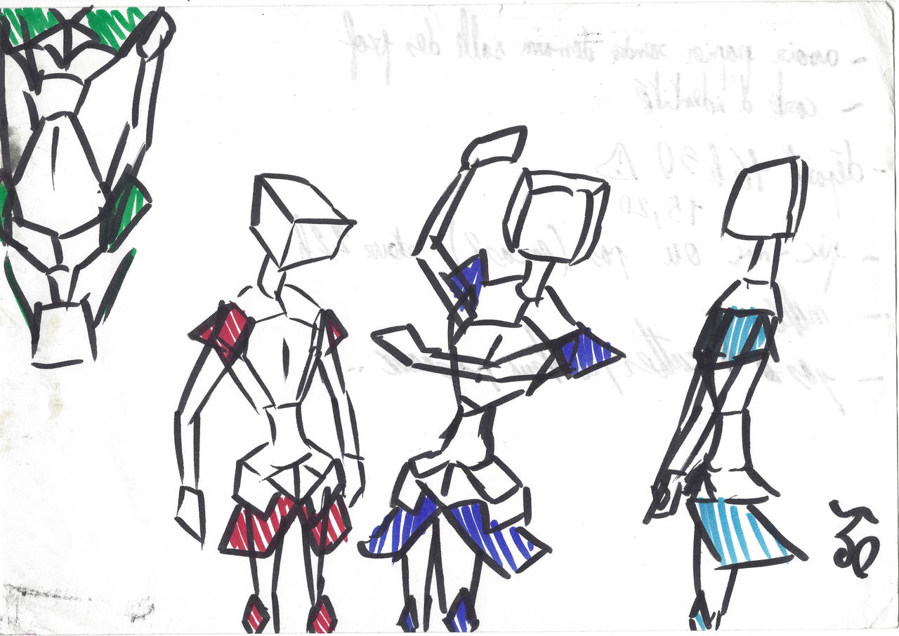 Blocky Drawing Human Blocky characters by shadownight0 on DeviantArt