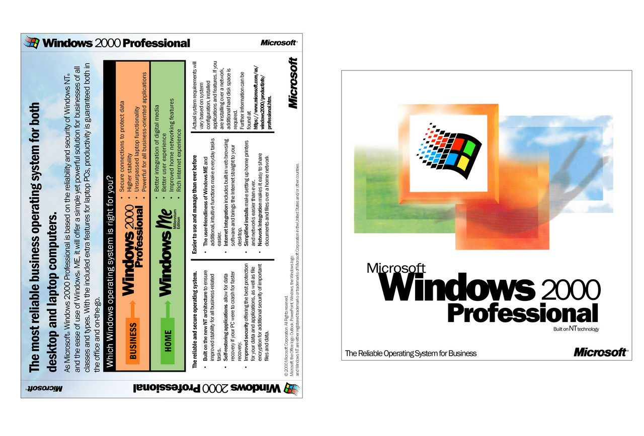 Windows 2000 Jewel Case Insert by chramos2007 on DeviantArt