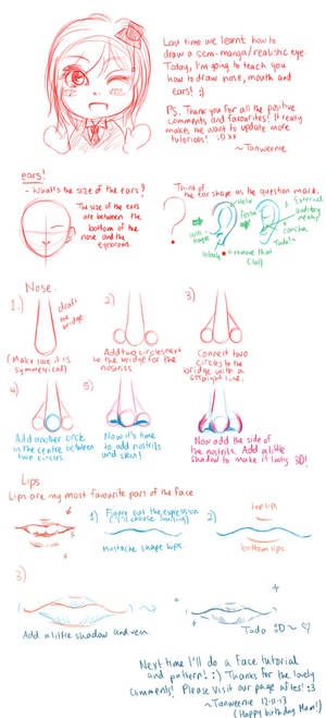 Nose, Lips, Ears Tutorial