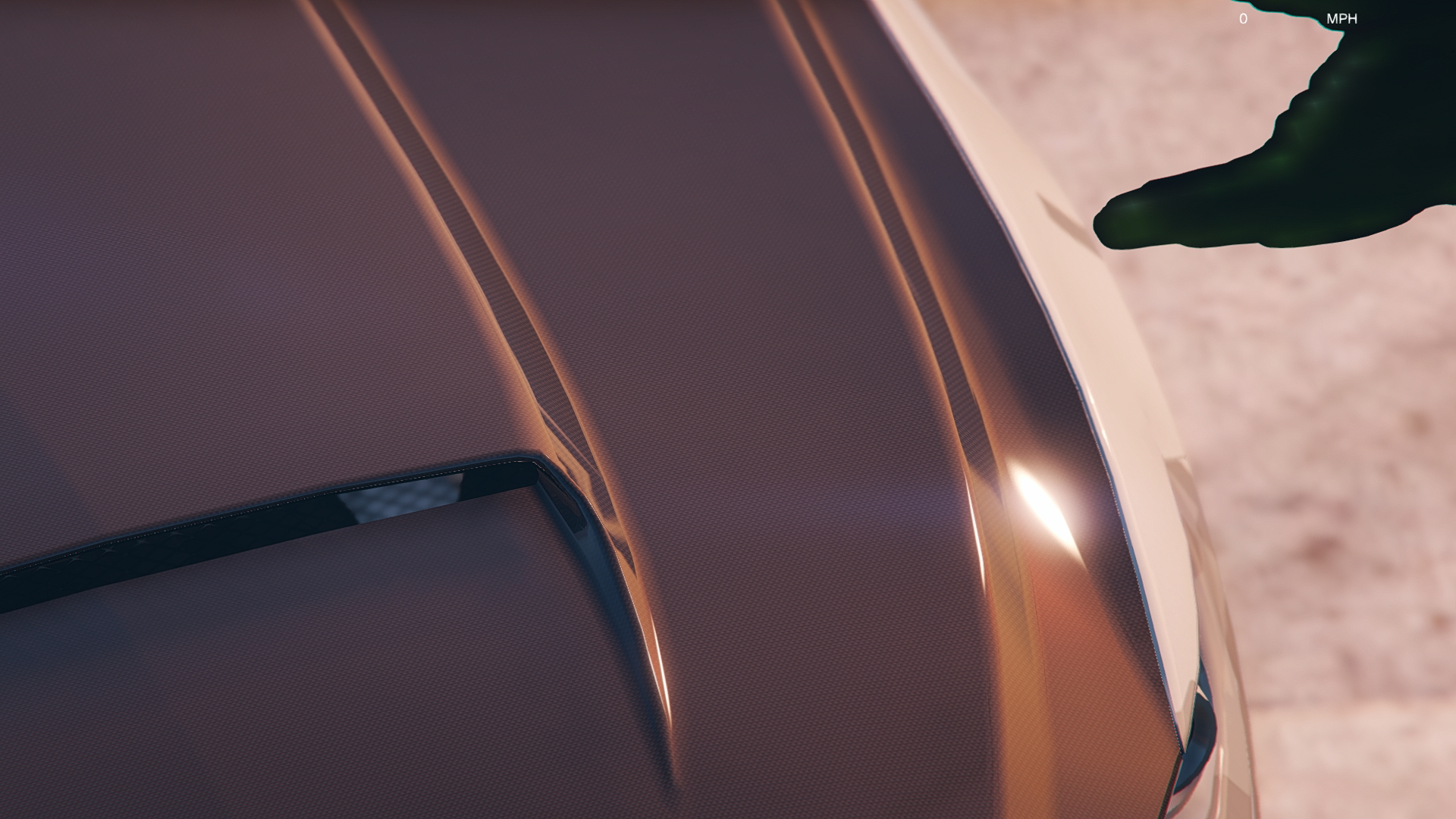 GTA 5 Carbon Fiber hood texture