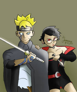 Boruto and Sarada (Timeskip)