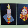 Lumiere and Cogsworth