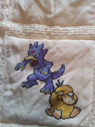 Pokemon quilt cross stitch - Square 4