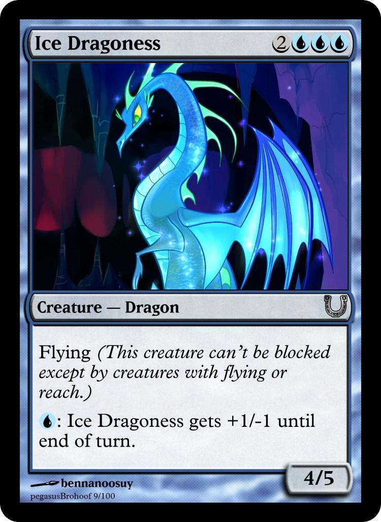 MLP_FiM_MTG - Ice Dragoness