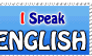 I Speak English - UK flag