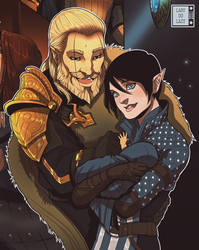Dragon age Maric and Fiona with Alistair