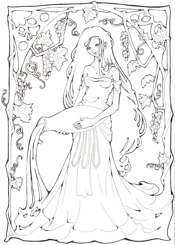 goddess of wine by lilifane