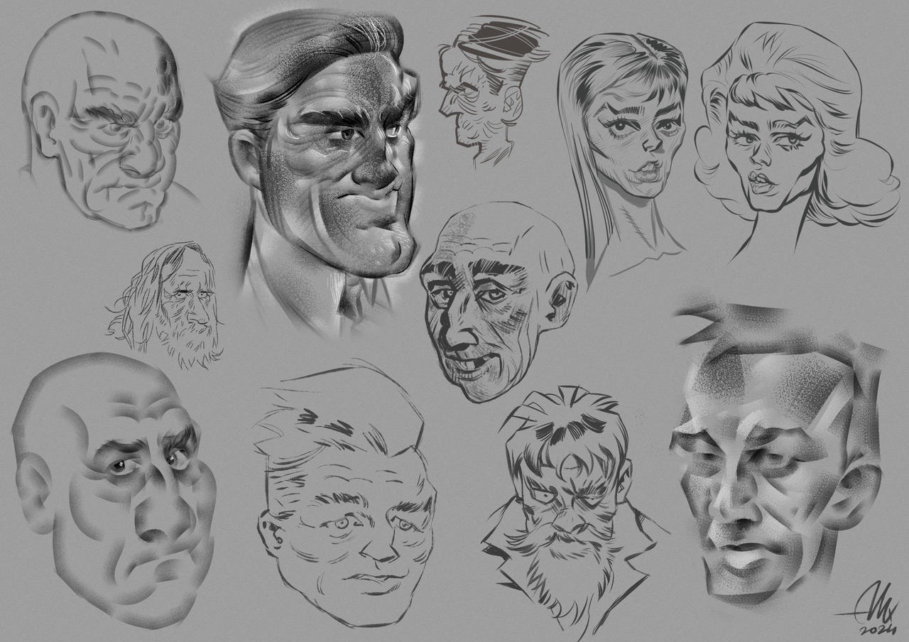 Deviantart Model Faces Faces 02 by alexvncnt on DeviantArt