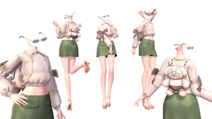 [MMD] TDA Train Day Outfit Base (DL)