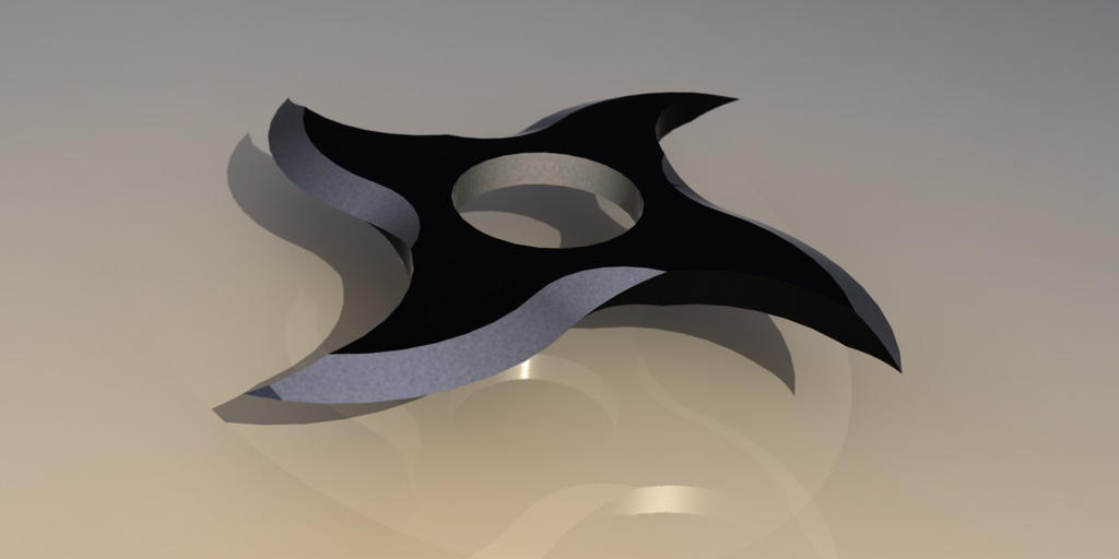 Throwing star render by vidstig-3D on DeviantArt