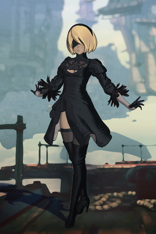 NieR Reincarnation: Kaine Alt by HeliosAl on DeviantArt