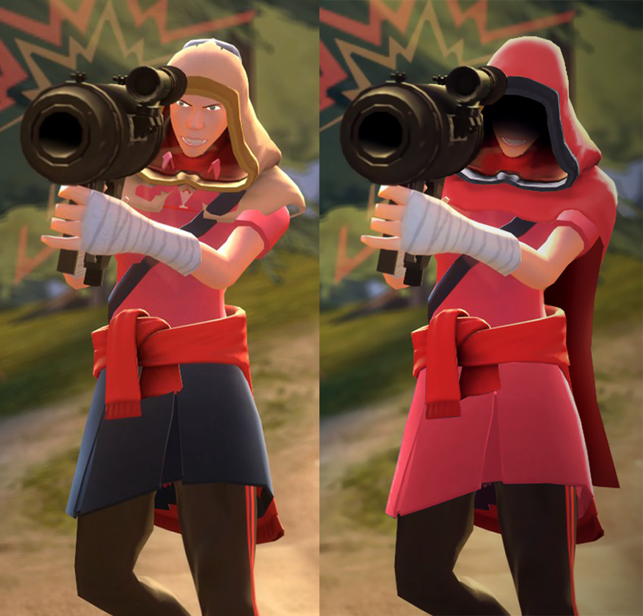 Little bad Red riding hood Before/After