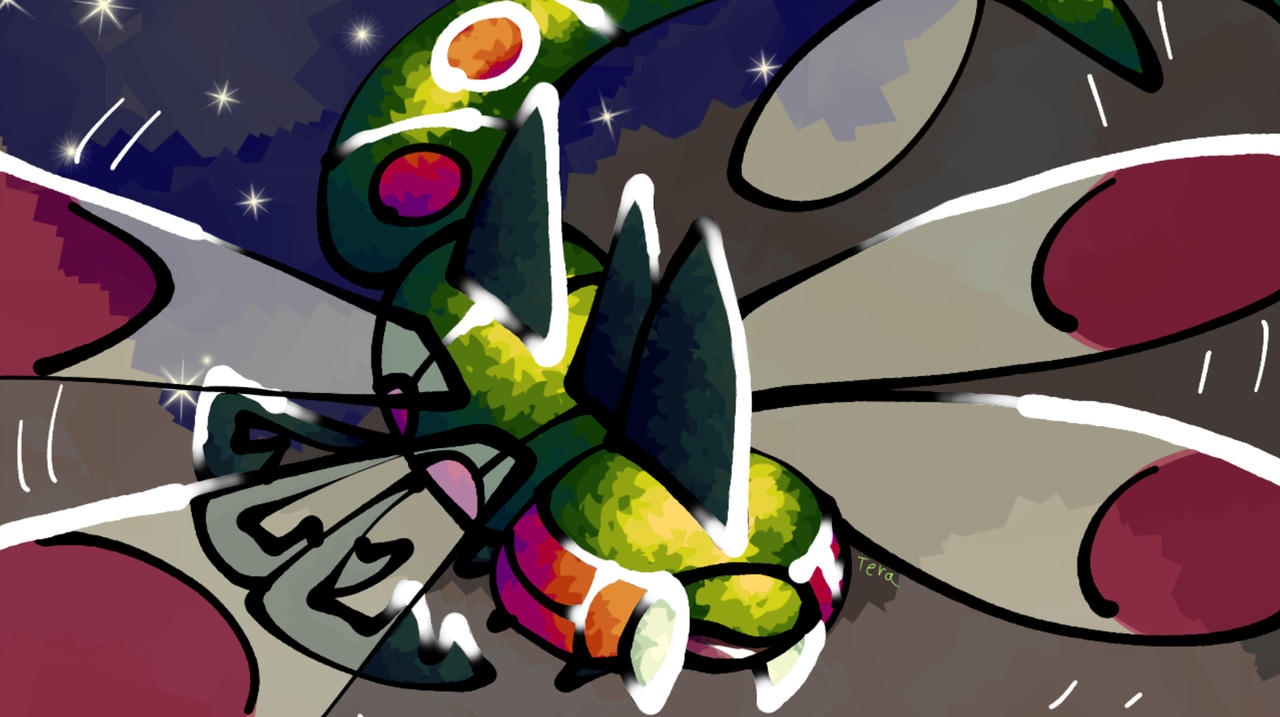 || Glide || Yanmega art || by AquaTerapagos on DeviantArt