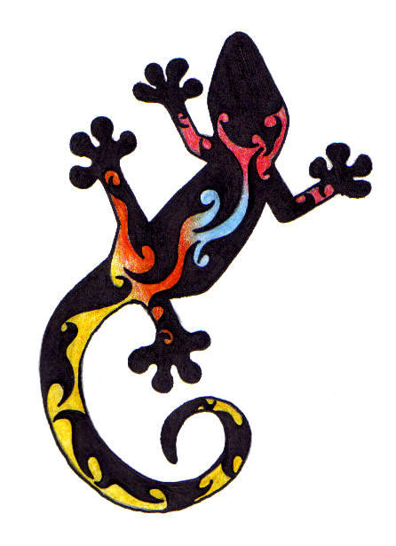 Tribal Gecko Tattoo By Isisfiredancer On Deviantart