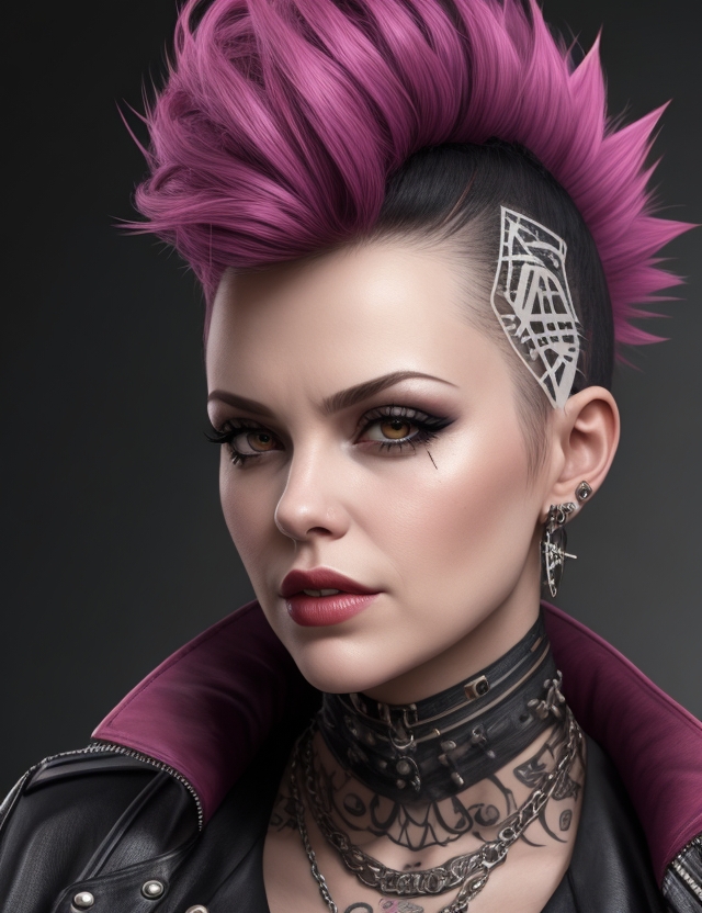 Girl Punk Rocker Hair