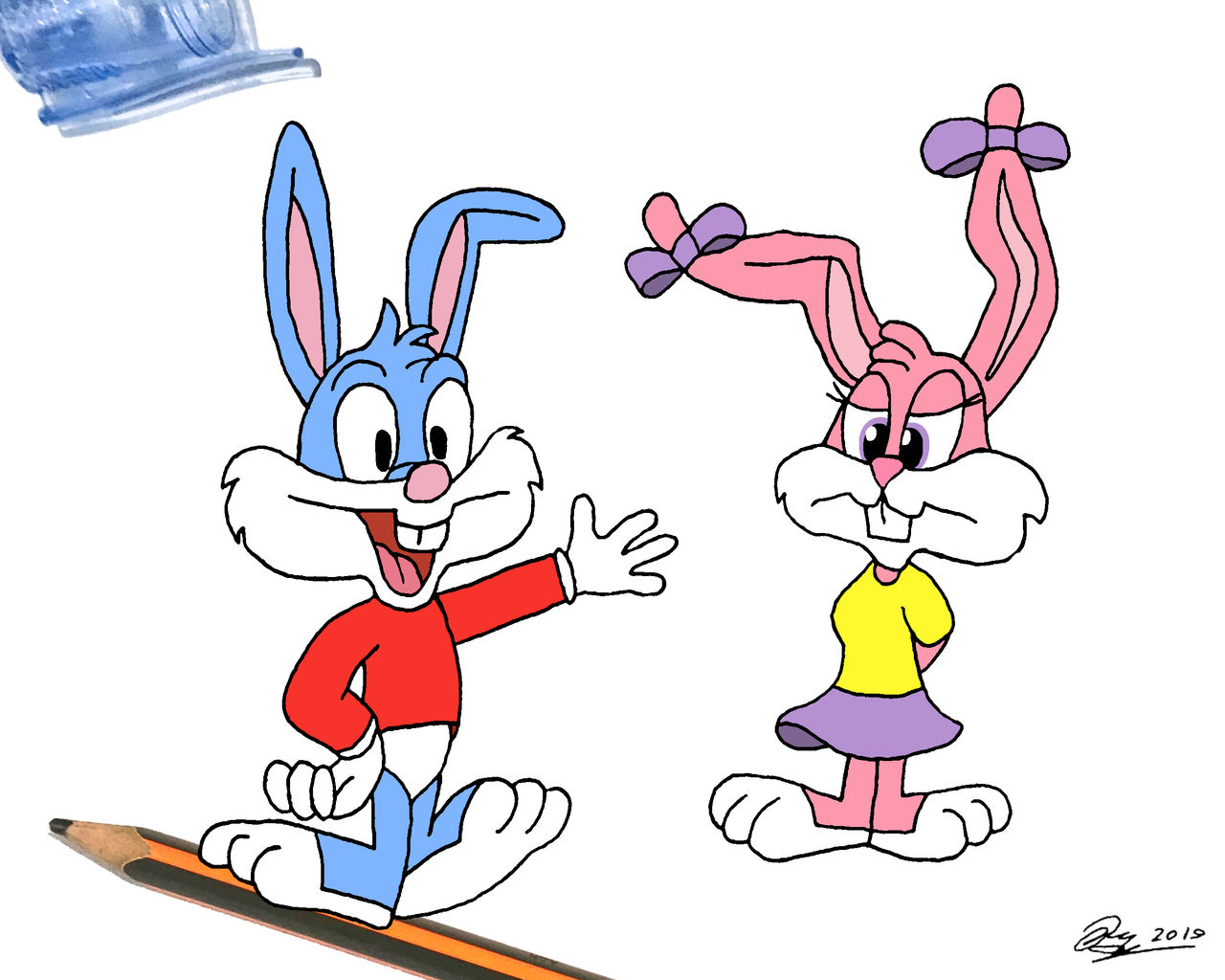 Buster and Babs Bunny by Mr-Lechkar on DeviantArt