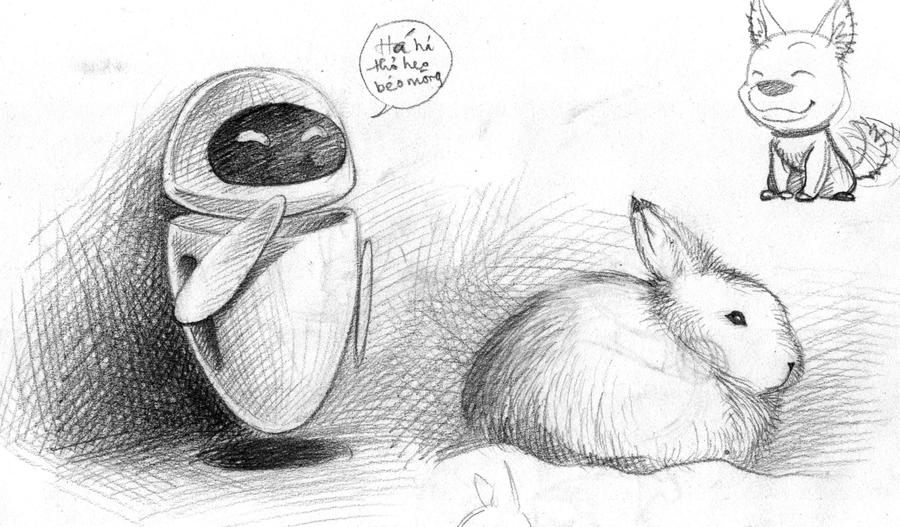 Eve and bunny by splendidriver on DeviantArt