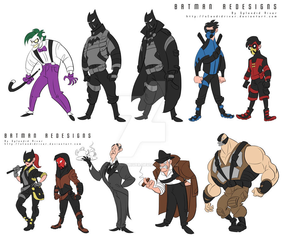 Batman Re-designs by splendidriver on DeviantArt