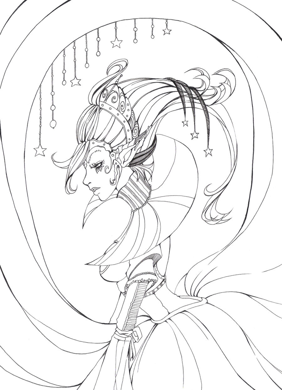 The Moon +Coloring Page+ by CheckeredFedora on DeviantArt