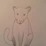 Kamali Cub Sketch 3 sitting with tail