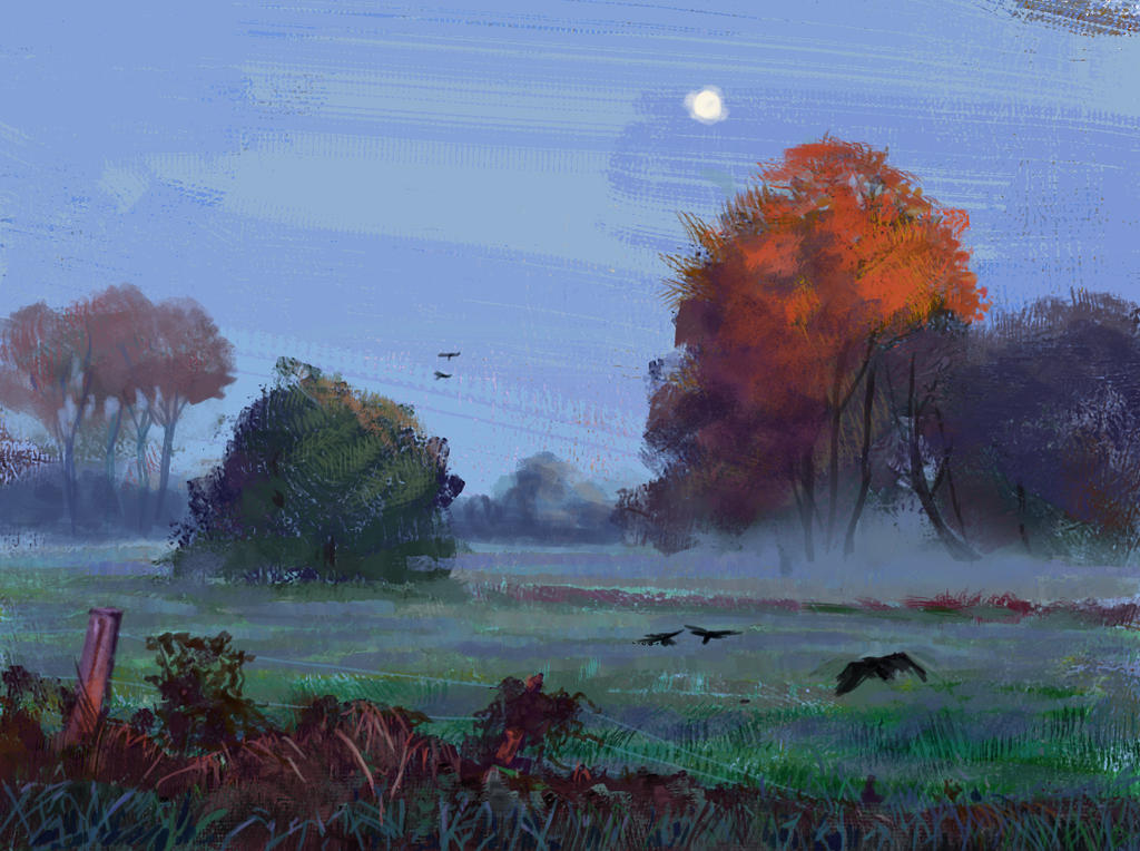 Tree in field by Lyno3ghe Tree in field by Lyno3ghe