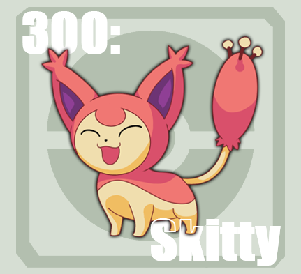 Skitty - #300 -  Pokédex