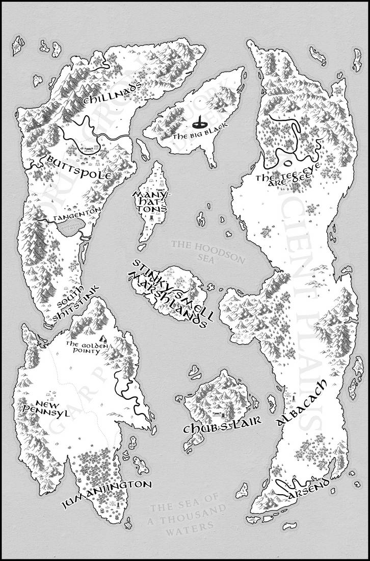 Map of Ordegron and the Surrounding Kingdoms