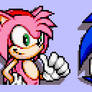 Amy the Hedgehog and Sonic Rose