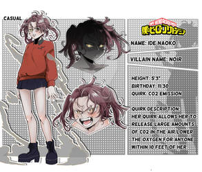 BNHA OC - NOIR Reference Sheet commission