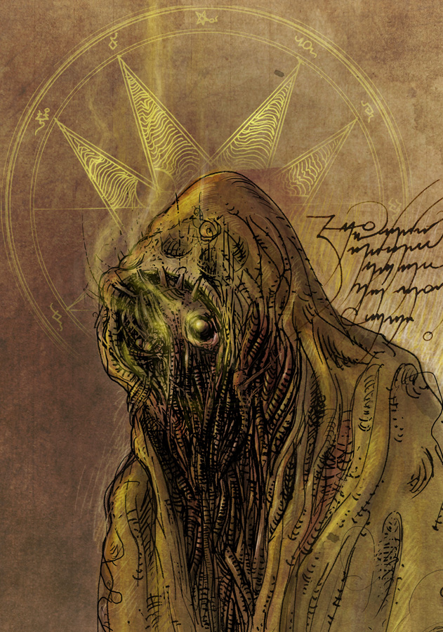 Goomicronicon Page Hastur III Detail