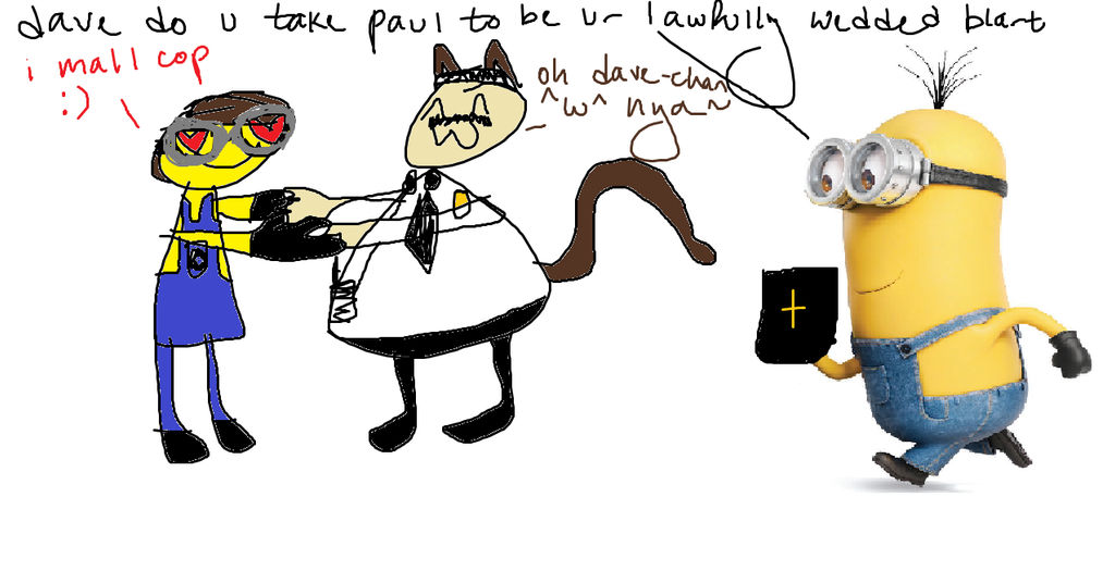 art trade- paul blart wedding