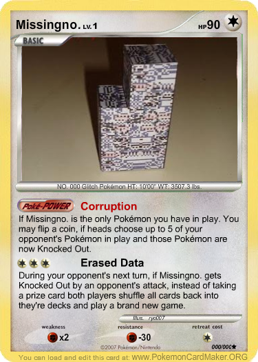 Pokemon TCG Dream Cards - Missingno.