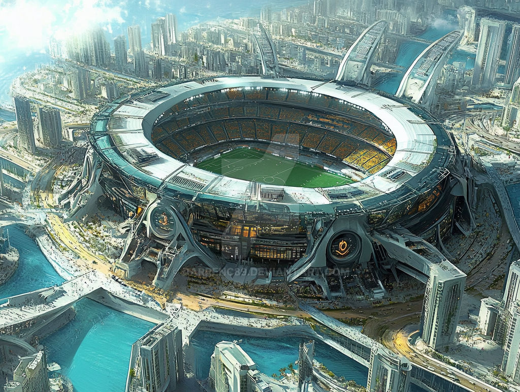 Futuristic Field Rations Futuristic Stadiums 1 by darrenc89 on DeviantArt